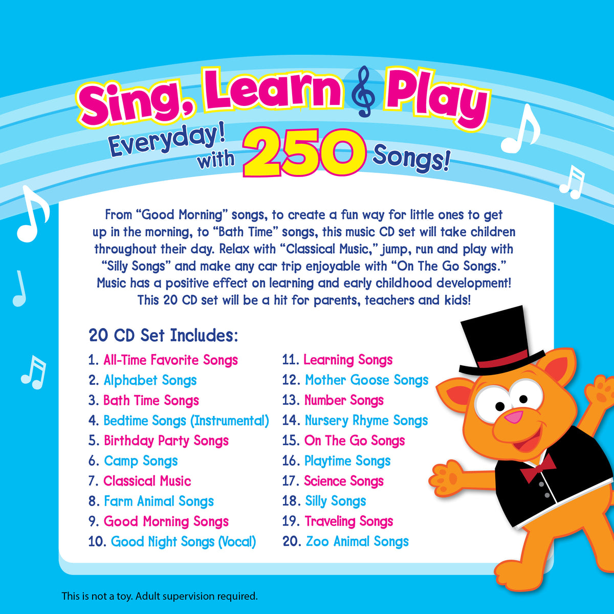 Set,　Sing,　Sisters®　–　Everyday!　CD,　Learn,　and　Twin　Play　[Audio　20-Disc　KaleidoQuest