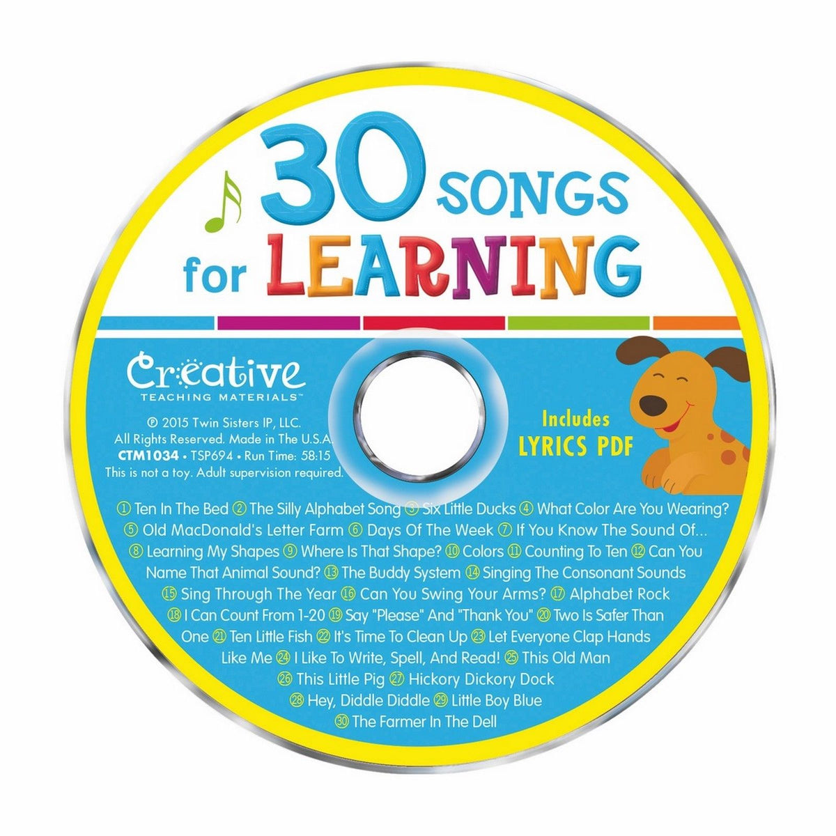 Materials™,　30　CD,　Learning　Teaching　[Audio　Creative　KaleidoQuest　Songs　–　for　©2015]