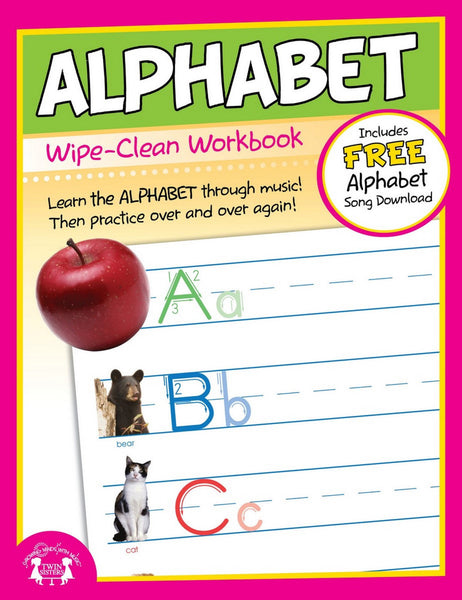 10-Page Alphabet Wipe-Clean Workbook [Staple-bound Laminated Paperback, Twin Sisters®, ©2012]