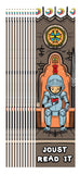 KaleidoQuest "Joust Read It" Colorable Bookmark - Knight Theme (Pack of 12)