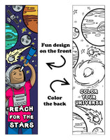 Bundle of 12 Star Wars Mace Windu Grab and Go Play Packs and 12 KaleidoQuest Space-Themed Colorable Bookmarks