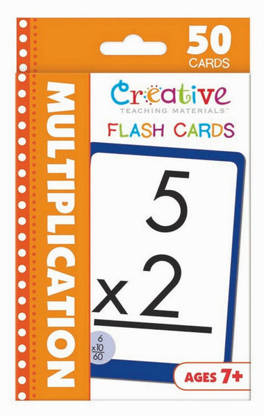 Multiplication [50-count Flash Cards, Creative Teaching Materials™, ©2015] (Ages 7+)
