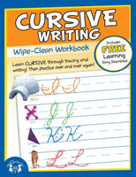 10-Page Cursive Writing Wipe-Clean Workbook [Staple-bound Laminated Paperback, Twin Sisters®, ©2012]