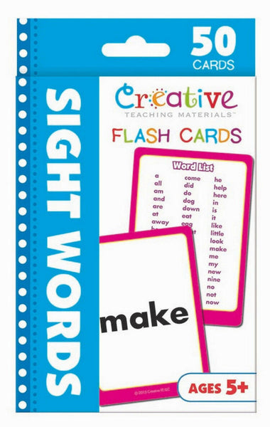 Sight Words [50-count Flash Cards, Creative Teaching Materials™, ©2015] (Ages 5+)