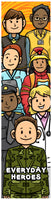KaleidoQuest “Everyday Heroes” Colorable Bookmark - Hero Theme (Pack of 12)