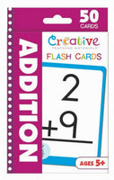 Addition [50-count Flash Cards, Creative Teaching Materials™, ©2015] (Ages 5+)