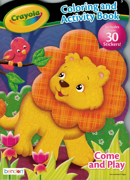 Crayola 80-Page Shaped Activity Book with Stickers