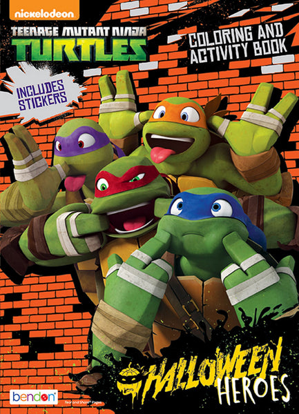 Teenage Mutant Ninja Turtles 32-Page "Halloween Heroes" Halloween/Harvest Coloring and Activity Book with Stickers