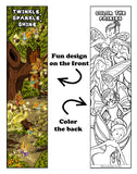 Bundle of 12 Disney Fairies Tinkerbell Grab and Go Play Packs and 12 KaleidoQuest Fairies-Themed Colorable Bookmarks