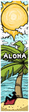 KaleidoQuest "Aloha" Colorable Bookmark - Island Theme (Pack of 12)