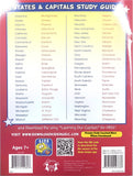 10-Page States & Capitals Wipe-Clean Workbook [Staple-bound Laminated Paperback, Twin Sisters®, ©2012]
