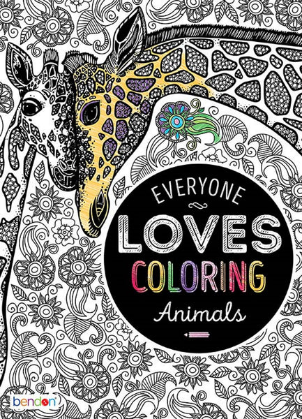 Everyone Loves Coloring - Animals - 40-Page Advanced Coloring Book