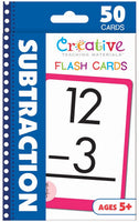 Subtraction [50-count Flash Cards, Creative Teaching Materials™, ©2015] (Ages 5+)