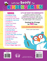 256-Page Let's Get Ready for Kindergarten [Paperback Workbook, Twin Sisters® Productions, ©2014] (Ages 4+)