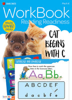 Growing Smarter 32-Page Reading Readiness Workbook with Stickers (Pre-K to K)