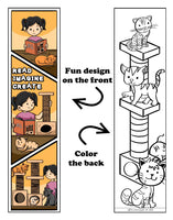 Bundle of 12 True and the Rainbow Kingdom Grab & Go Play Packs and 12 KaleidoQuest 'Read, Imagine, Create' Kitty-Themed Colorable Bookmarks