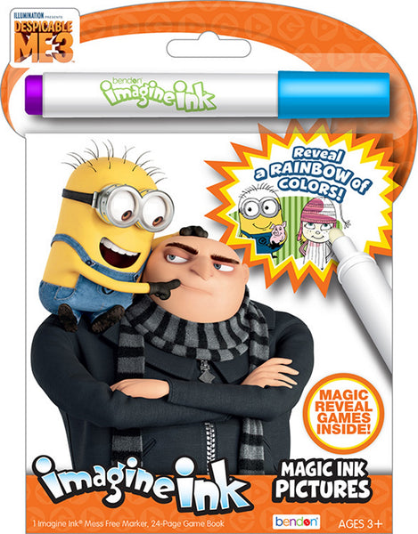 Despicable Me 3 24-Page Imagine Ink Magic Pictures Activity Book