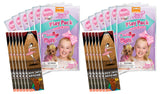 Bundle of 12 JoJo Siwa Grab & Go Play Packs and 12 KaleidoQuest 'Leap Into Reading' Ballet-Themed Colorable Bookmarks