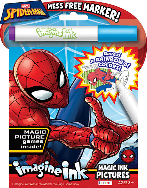 Spider-Man 24-Page Imagine Ink Magic Pictures Activity Book