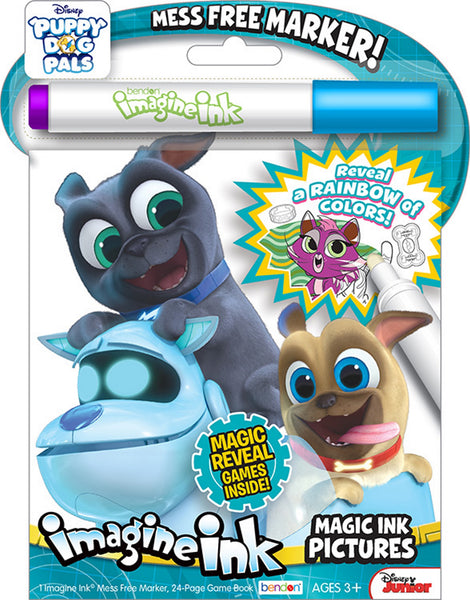 Puppy Dog Pals 24-Page Imagine Ink Magic Pictures Activity Book