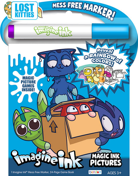 Lost Kitties 24-Page Imagine Ink Magic Pictures Activity Book