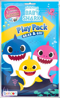 Bundle of 12 Baby Shark Grab & Go Play Packs and 12 KaleidoQuest 'Explore the Depths of Your Imagination' Ocean-Themed Colorable Bookmarks