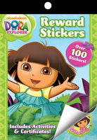 Bundle of 3 Bendon Reward Stickers Booklets - Dora the Explorer, Hello Kitty, and Disney Princess - and 3 KaleidoQuest Colorable Bookmarks - Unicorn, Kitty, and Princess Themes