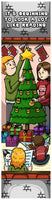 KaleidoQuest "It's Beginning to Look a Lot Like Reading” Colorable Bookmark - Christmas Theme (Pack of 12)