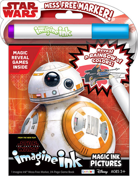 Star Wars The Last Jedi, Episode VIII 24-Page Imagine Ink Magic Pictures Activity Book