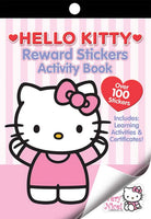 Bundle of 3 Bendon Reward Stickers Booklets - Dora the Explorer, Hello Kitty, and Disney Princess - and 3 KaleidoQuest Colorable Bookmarks - Unicorn, Kitty, and Princess Themes