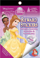 Bundle of 3 Bendon Reward Stickers Booklets - Dora the Explorer, Hello Kitty, and Disney Princess - and 3 KaleidoQuest Colorable Bookmarks - Unicorn, Kitty, and Princess Themes