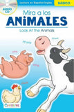 Look At The Animals / Mira A Los Animales - Spanish-English Beginner Reader [Staple-bound Paperback with Audio CD, Creative Teaching Materials™, ©2015]