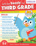 256-Page Let's Get Ready for Third Grade [Paperback Workbook, Twin Sisters® Productions, ©2014] (Ages 7+)