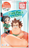 Bundle of 12 Wreck-It Ralph 2: Ralph Breaks the Internet Grab and Go Play Packs and 12 KaleidoQuest Racing-Themed Colorable Bookmarks
