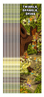 KaleidoQuest "Twinkle, Sparkle, Shine" Colorable Bookmark - Fairy Theme (Pack of 12)