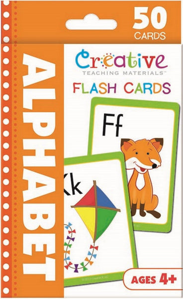 Alphabet [50-count Flash Cards, Creative Teaching Materials™, ©2015] (Ages 4+)