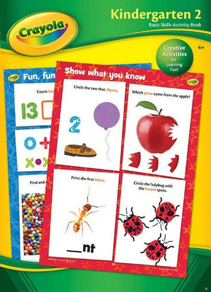Crayola "Kindergarten 2" 32-Page Full-Color Basic Skills Activity Workbook