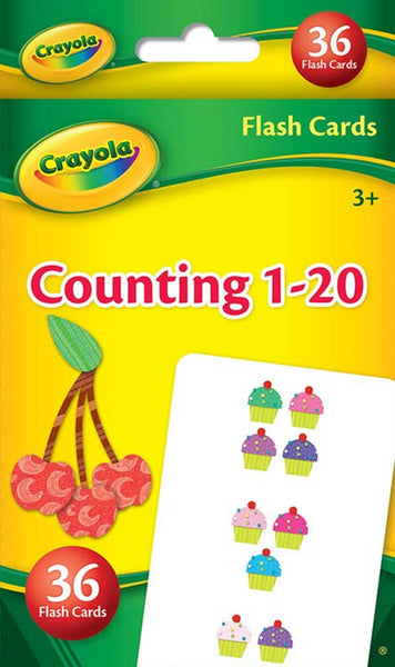 Crayola "Counting 1-20" 36-Count Full-Color Flash Cards