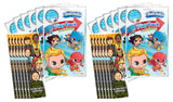 Bundle of 12 DC Superfriends Grab & Go Play Packs and 12 KaleidoQuest 'Everyday Heroes' Heroes-Themed Colorable Bookmarks