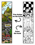 KaleidoQuest "It's About The Journey" Colorable Bookmark - Racing Theme (Pack of 12)