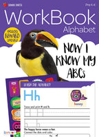 Growing Smarter 32-Page Alphabet Workbook with Stickers (Pre-K to K)