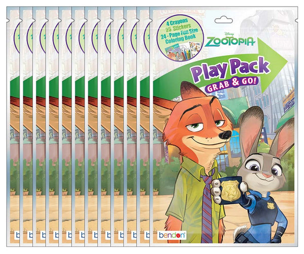 Disney Zootopia Grab & Go Play Packs (Pack of 12)