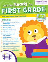 256-Page Let's Get Ready for First Grade [Paperback Workbook, Twin Sisters® Productions, ©2014] (Ages 6+)