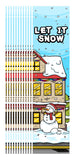 KaleidoQuest "Let It Snow" Colorable Bookmark - Winter Theme (Pack of 12)