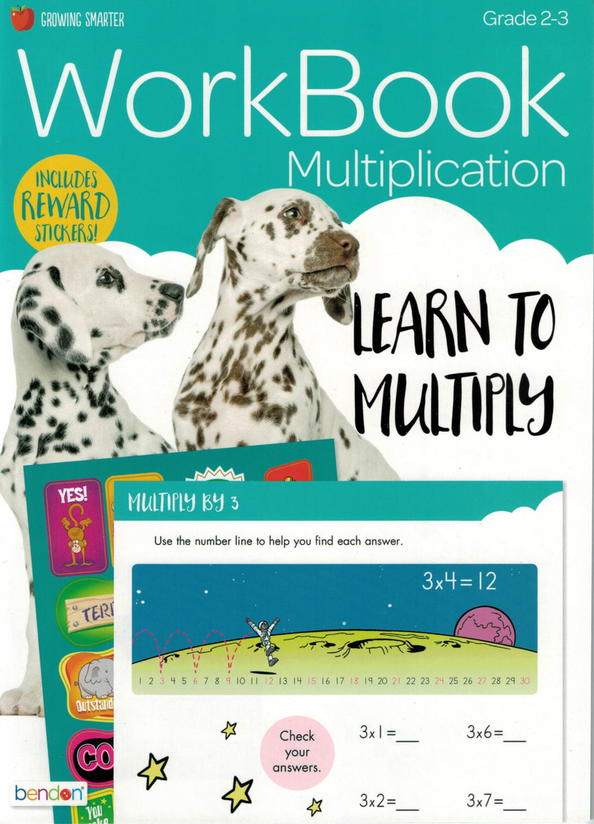 Growing Multiplicative Growing Smarter 32-Page Multiplication Workbook with Stickers (Grades ...