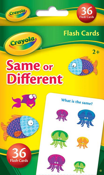 Crayola "Same or Different" 36-Count Full-Color Flash Cards