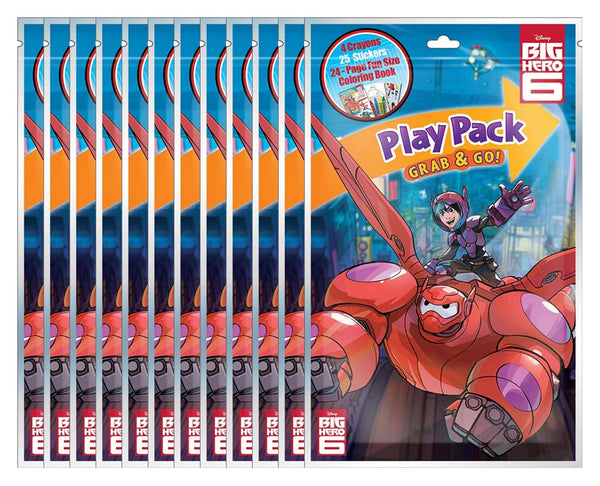 Big Hero 6 Grab & Go Play Packs (Pack of 12)