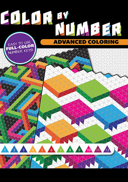 Color by Number 14-Page Advanced Coloring Book