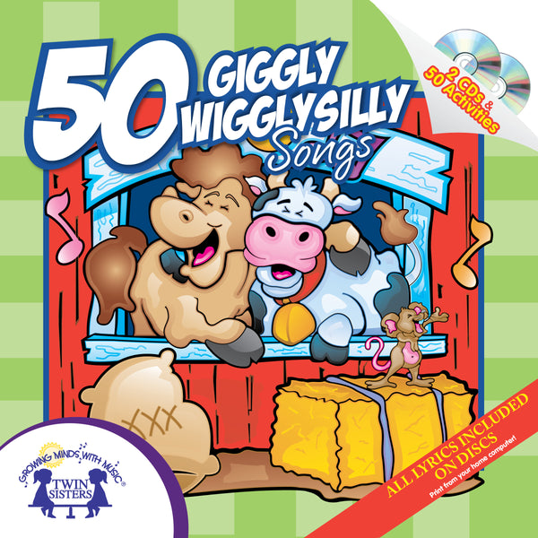 50 Giggly Wiggly Silly Songs [Audio CD, 2-Disc Set, Twin Sisters® Productions, ©2013]