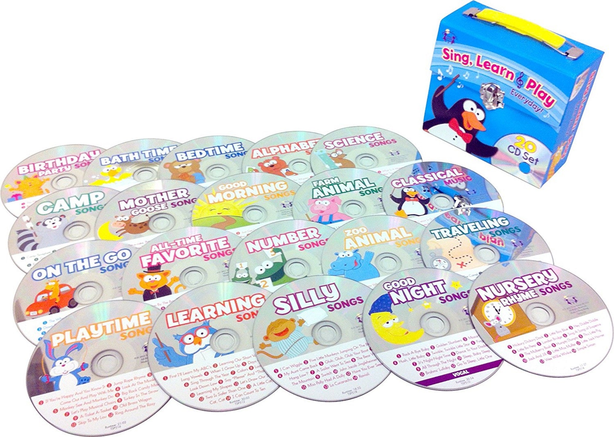 Sing, Learn, and Play Everyday! [Audio CD, 20-Disc Set, Twin